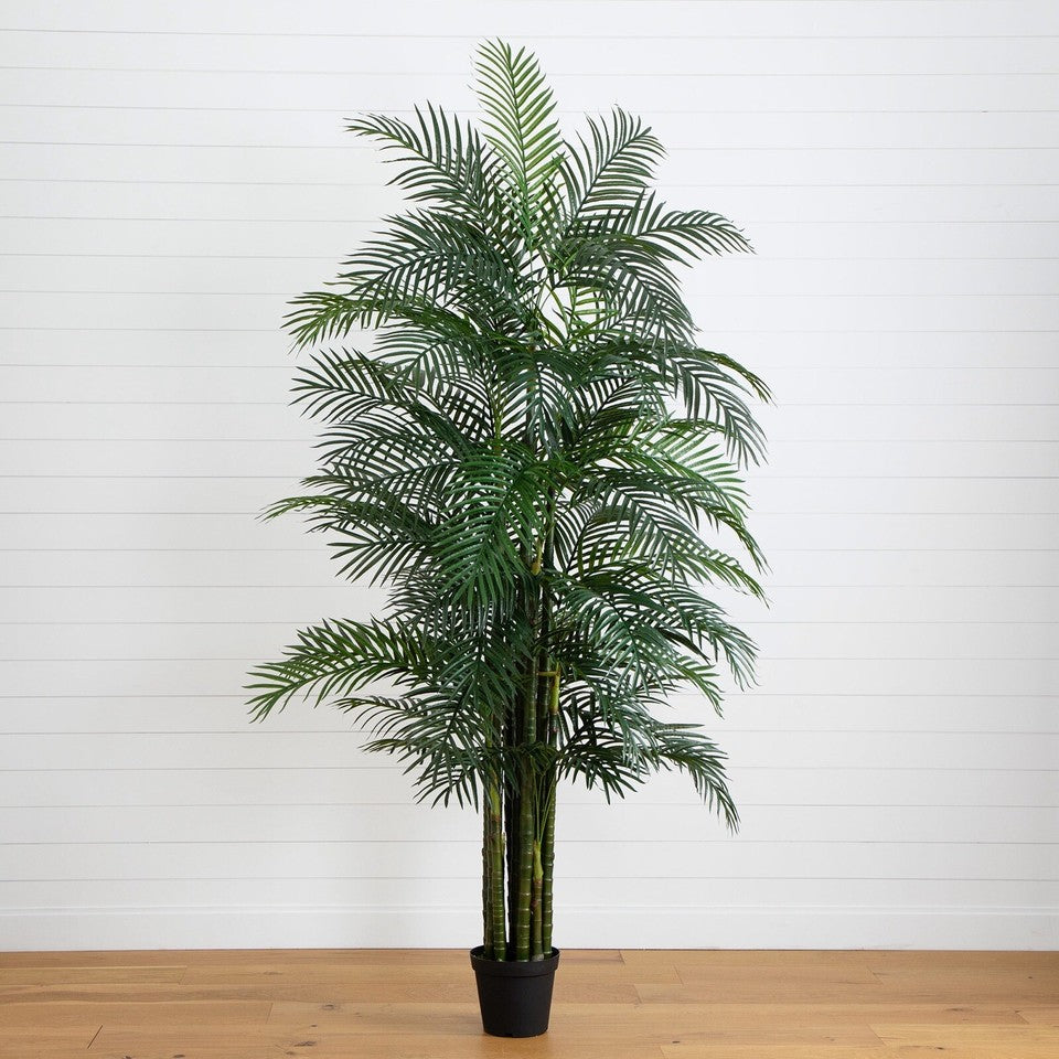 9’ Areca Palm UV Resistant Artificial Tree (Indoor/Outdoor). Retail